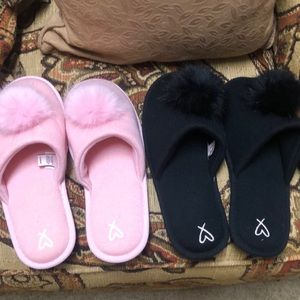 Brand new without tags Victoria’s Secret slippers size XL . You get both pairs !